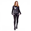 Sweat Shirts Femme SKELETON CAT Noir