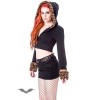 Jupe Queen Of Darkness Gothique Plain Black Mini Skirt