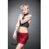 Jupe Queen Of Darkness Gothique Red Mini Skirt With Lots Of Different Sk