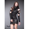 Jupe Queen Of Darkness Gothique Form Fitting Leather-Look Skirt