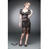 Jupe Queen Of Darkness Gothique Knee-Length Lace Skirt With Zippers