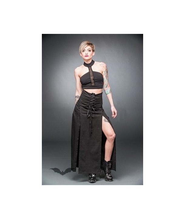 Jupe Queen Of Darkness Gothique Long Pencil Skirt With Lacing