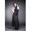 Jupe Queen Of Darkness Gothique Long Skirt With Lacing And Carabiner