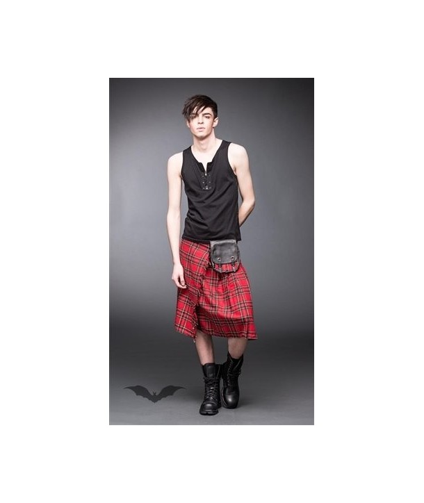 Kilt Queen Of Darkness Gothique Red Chequered