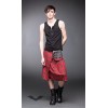 Kilt Queen Of Darkness Gothique Red Chequered