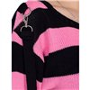 Pulls Femme ORIANA Noir / Rose