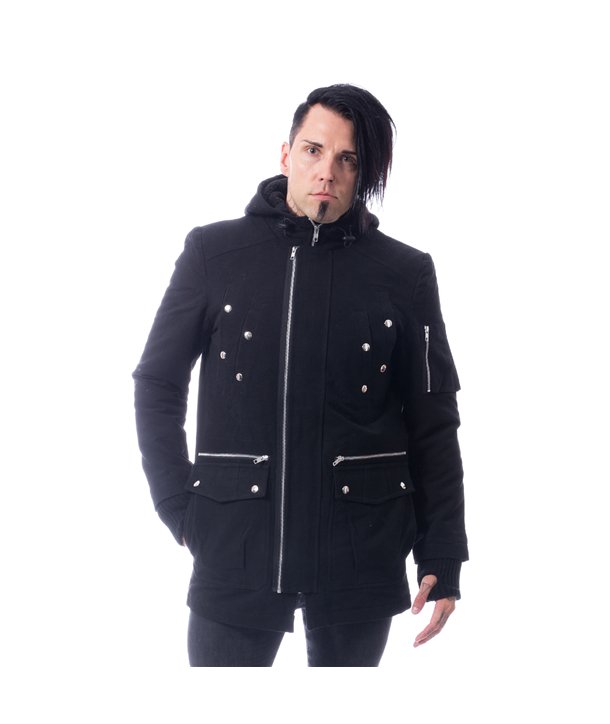 Manteaux Homme PAROLE Noir