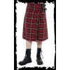 Kilt Queen Of Darkness Gothique Red & Yellow Chequered Thick Kilt