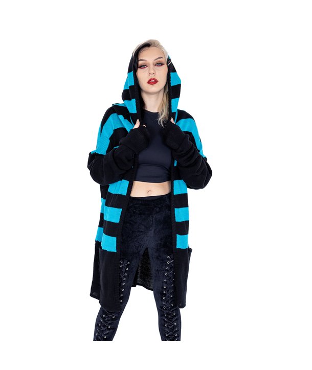 Cardigans Femme WILLA Noir / Bleu