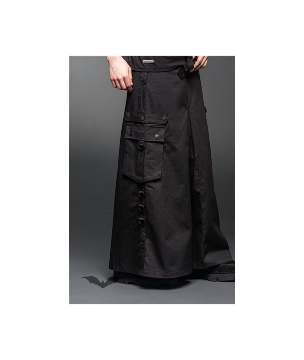 Kilt Queen Of Darkness Gothique Long Skirt With Pockets And D-Rings