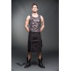 Kilt Queen Of Darkness Gothique Short Men Skirt With Zippers In The Fron