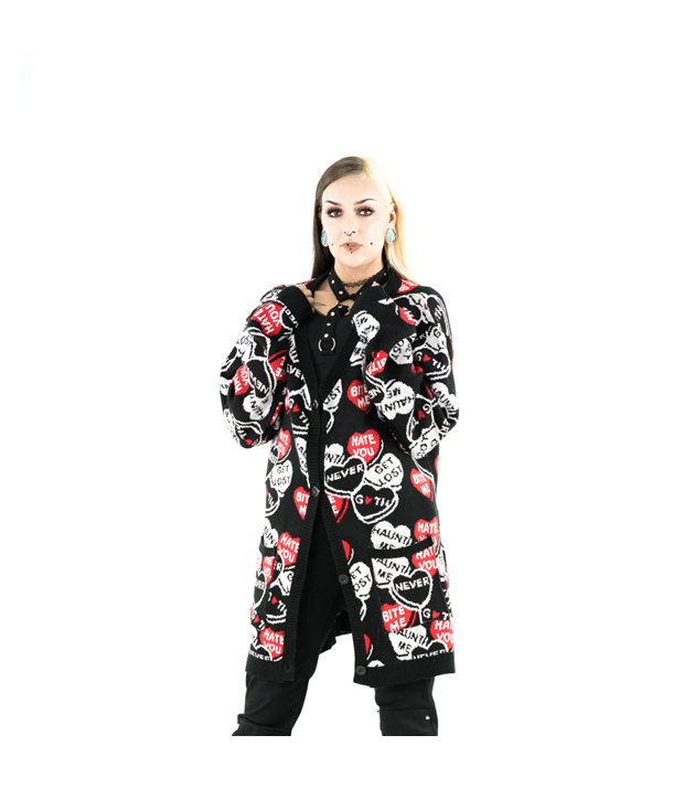 Cardigans Femme HEARTLESS CANDY Noir / Blanc / Rouge