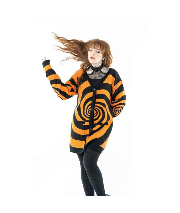 Cardigans Femme HYPNO Noir / Orange