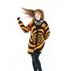 Cardigans Femme HYPNO Noir / Orange