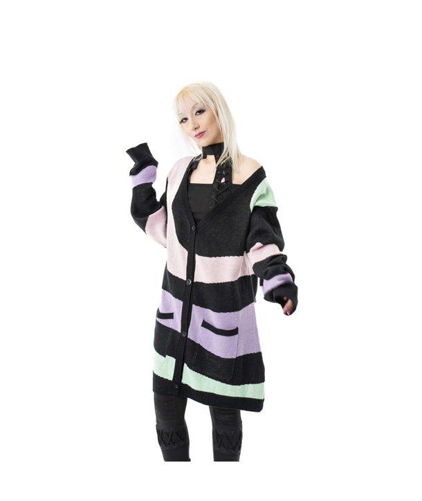 Cardigans Femme TIDAL Noir / Multicolore