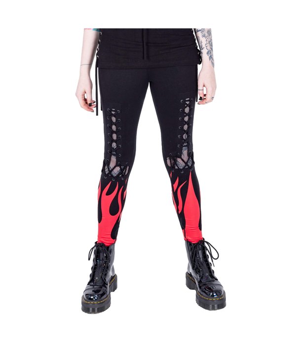 Leggings Femme BLOOD FLAME Noir