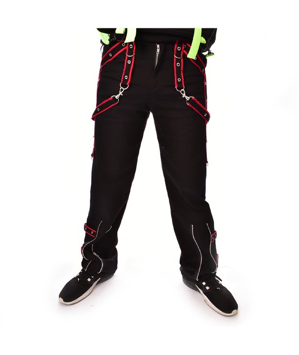 Pantalons Homme BLADE Noir / Rouge