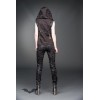 Pantalon Queen Of Darkness Gothique Shiny Pants With Skull Application On Po