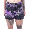 Shorts Femme GAIA Tie Dye Noir