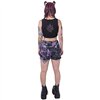 Shorts Femme GAIA Tie Dye Noir