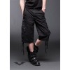 Short Queen Of Darkness Gothique 3/4 Pants With 2 Side Pockets And D-Ring