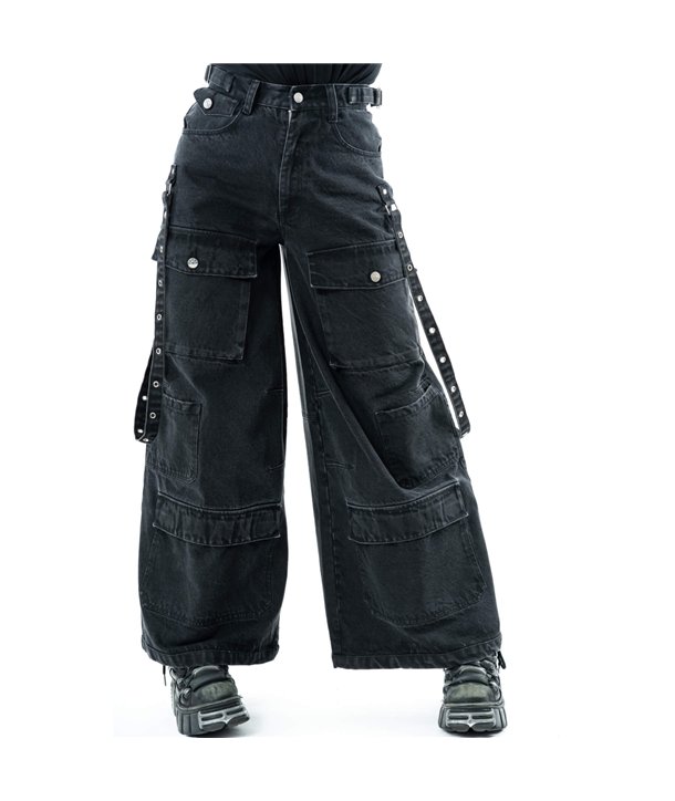 Pantalons Femme JAYCEE STONEWASH Noir