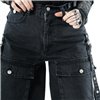 Pantalons Femme JAYCEE STONEWASH Noir