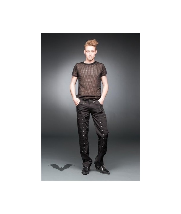 Pantalon Queen Of Darkness Gothique Black Pants With Small Studs