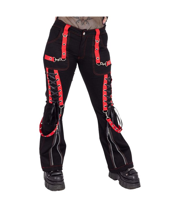 Pantalons Femme TRINITY Noir / Rouge