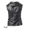 Veste Queen Of Darkness Gothique Shiny Vest With Buckles