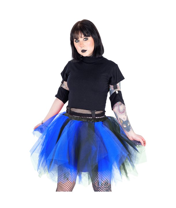Jupes Femme CAELIA Noir / Bleu