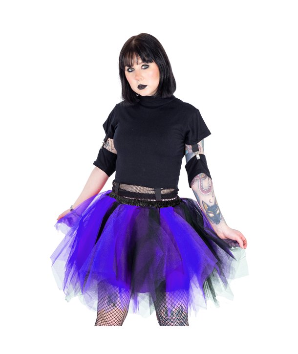 Jupes Femme CAELIA Noir / Violet