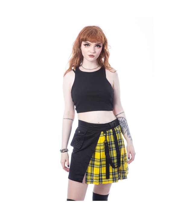 Jupes Femme INFINITY Noir / Jaune