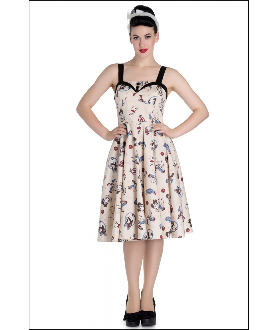 robe hell bunny Circus 50s Dress retro rockabilly pin up vintage 4589