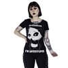 Tee Shirts Femme ANTISOCIAL T Noir