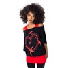 Tops Femme BIRDIE HEART Noir / Rouge