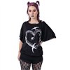 Tops Femme BIRDIE HEART Noir / Blanc