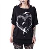Tops Femme BIRDIE HEART Noir / Blanc