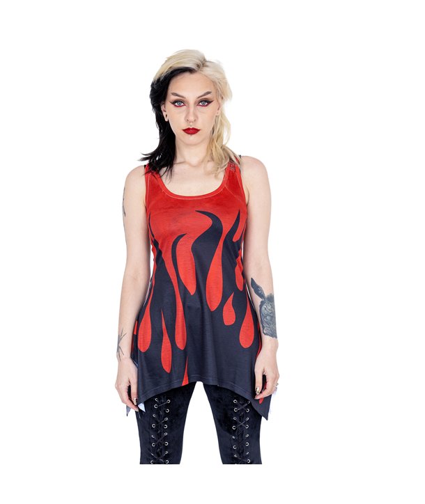 Vestes Femme BLOOD FLAME Noir / Rouge