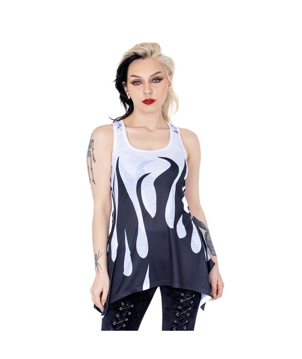 Vestes Femme BLOOD FLAME Noir / Blanc