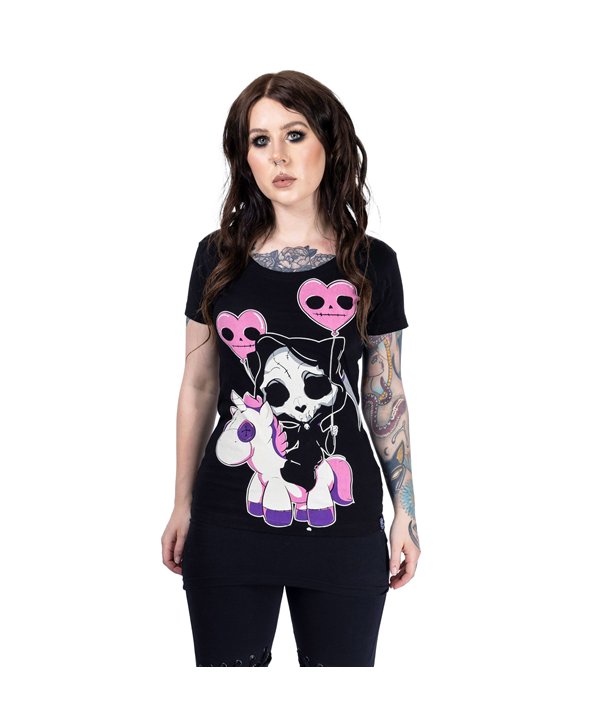 Tee Shirts Femme CAT REAPER T Noir