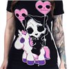 Tee Shirts Femme CAT REAPER T Noir