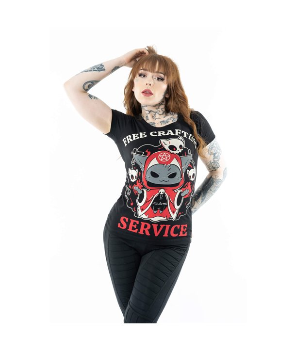 Tee Shirts Femme CRAFTING SERVICES T Noir