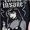 Tee Shirts Femme CERTIFIED INSANE T Noir