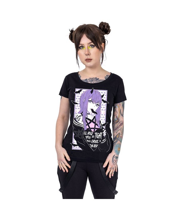 Tee Shirts Femme DEATH CHOKE T Noir