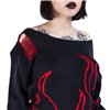 Pulls Femme DEPTHS OF HELL Noir / Rouge