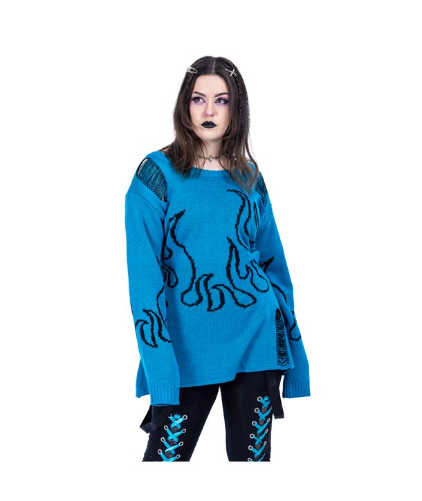 Pulls Femme DEPTHS OF HELL Bleu