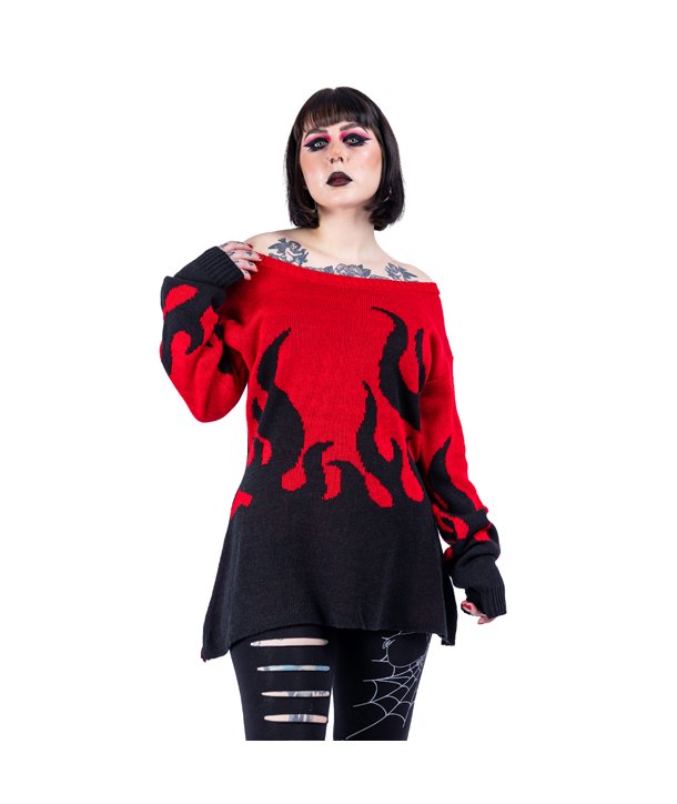 Pulls Femme FLAMETHROWER Rouge