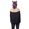 Tops Femme GRUNGE SKULL Noir