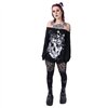 Tops Femme GRUNGE SKULL Noir
